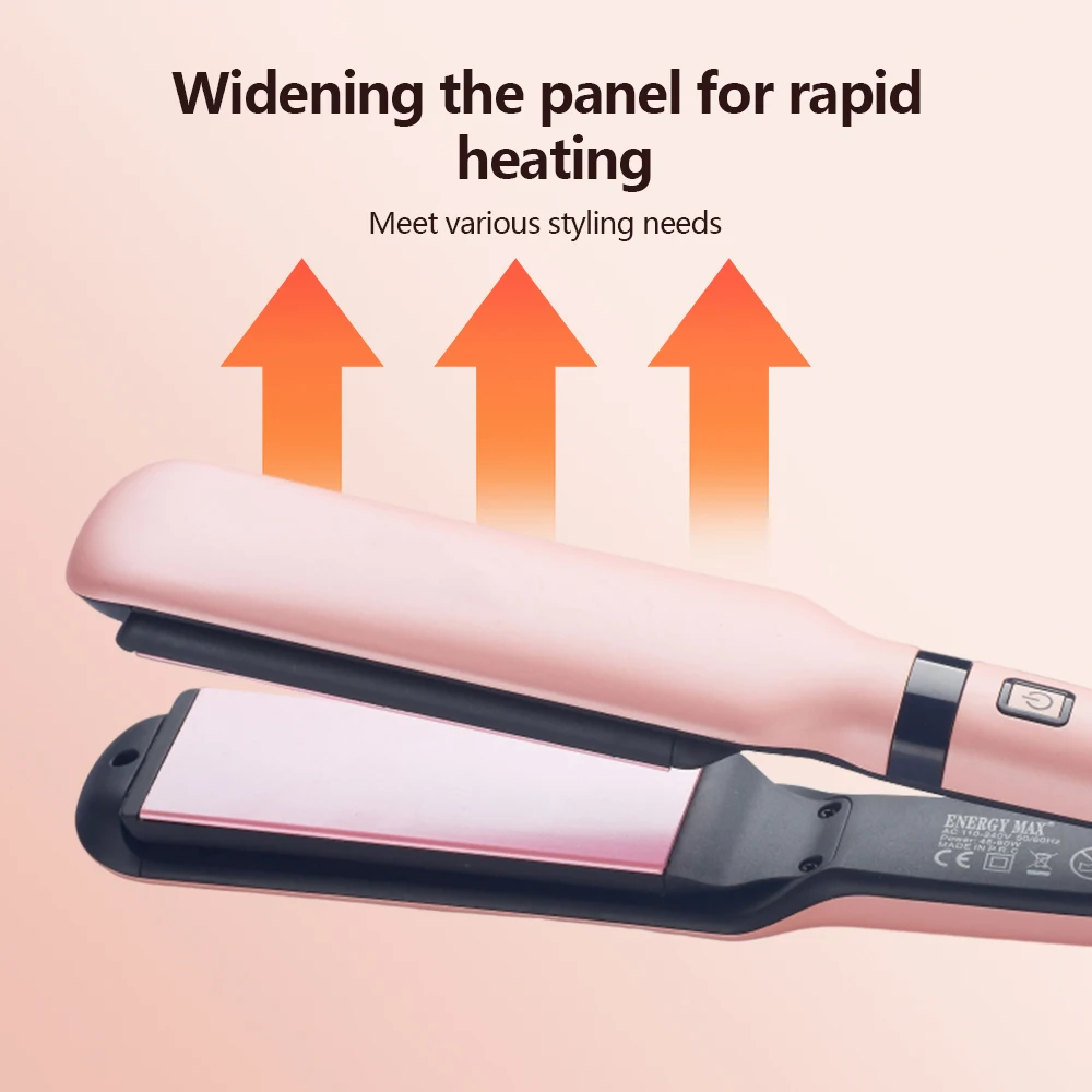 Curling Iron Waver Plate Low Price 2 in 1 hair straightener Professional Salon flat iron hair straightener Fast Heat Hair Iron