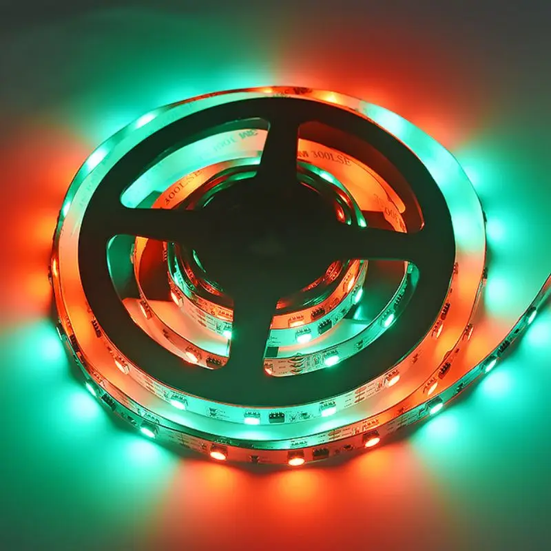 SMD5050 RGBIC Light Tape DC12V 9.6W 42LEDS RGB Addressable Smart LED Strips for TV Backlight Box