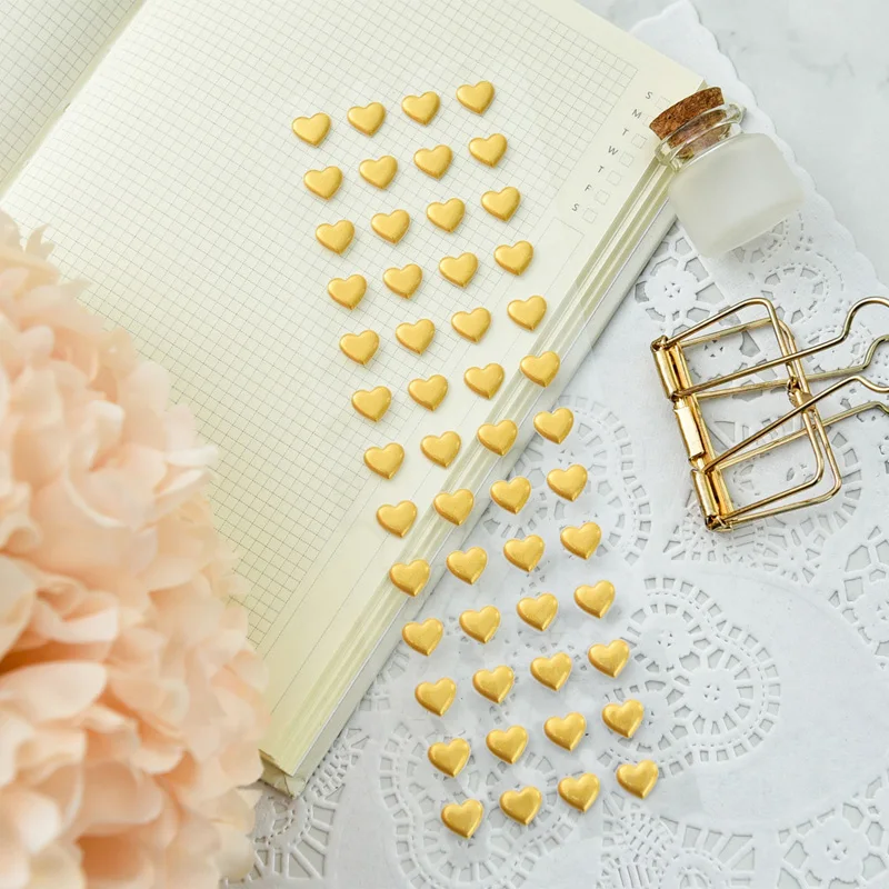 3d foam sticker custom gold stamping heart love puffy sticker foil sticker for scrapbook embellishments