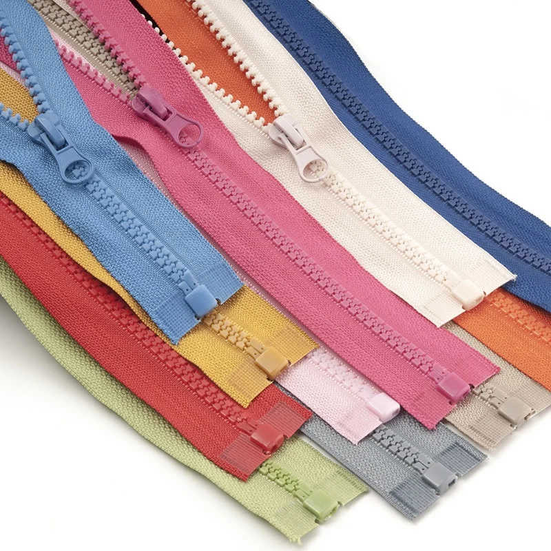 Wholesale Down Jacket Coat Zip Twoway Separtape Resilace Tapeipper Custom Zippers Auto Lock Clothing Decoration Resin Zipper