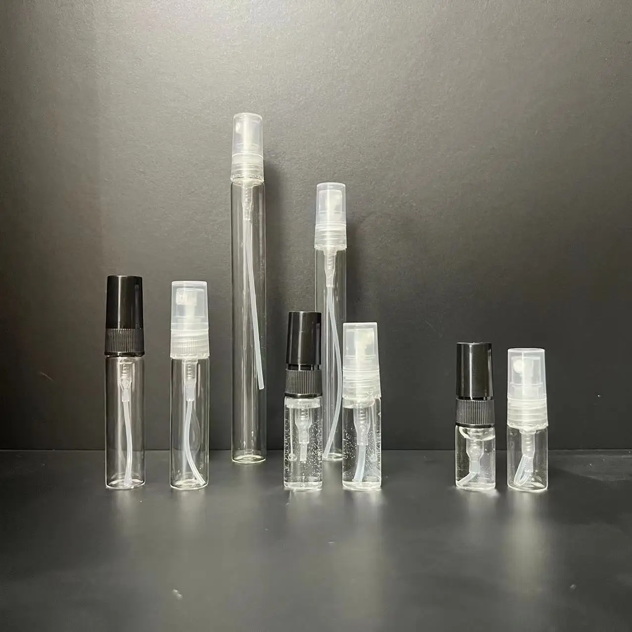 10ml 5ml Custom Refillable Sample Spray Clear Mini Glass Perfume Bottles