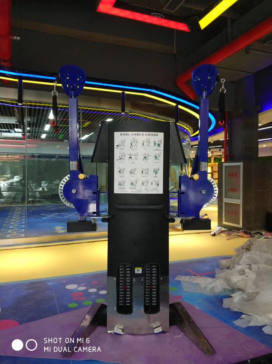 Dual Cable Cross gym equipment