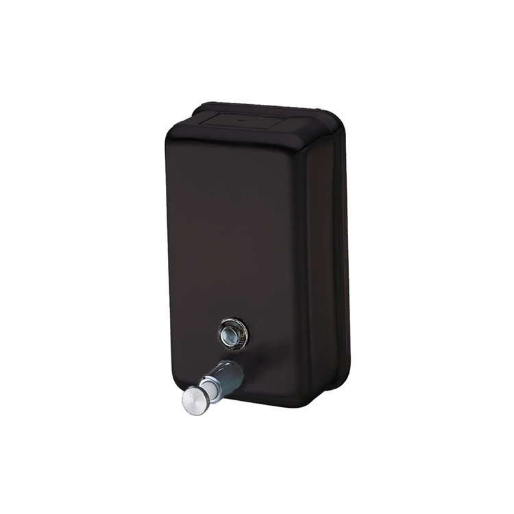 Stainless Steel Manual Soap Dispenser In Matte Black
