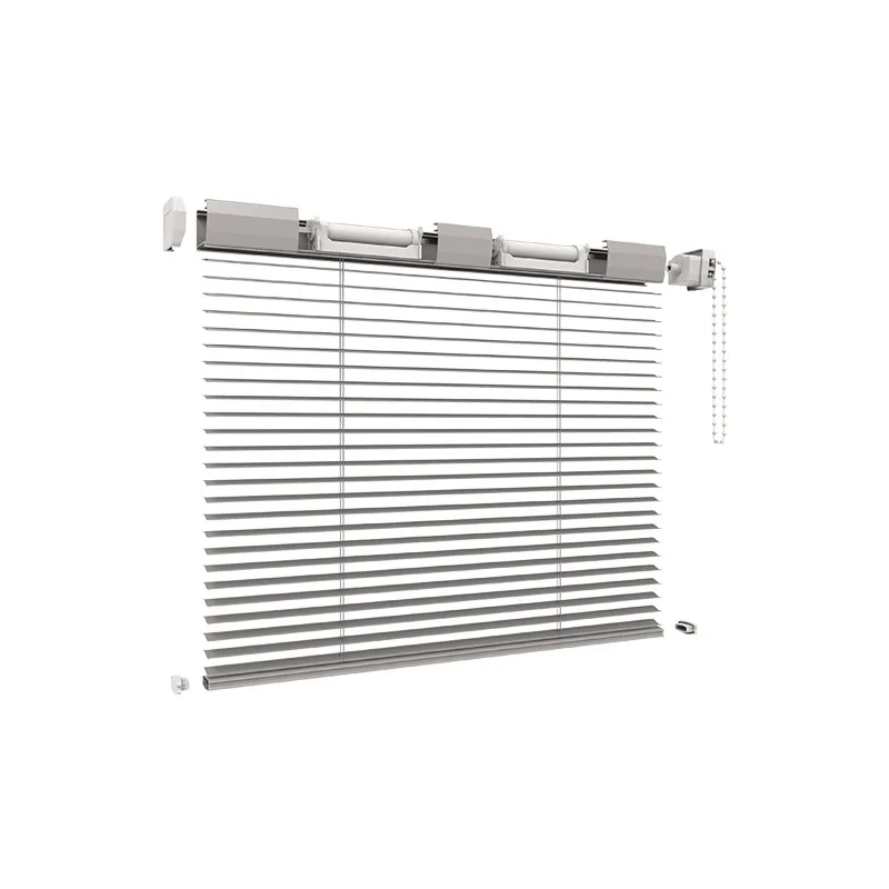 Aluminium Alloy Mini Screen/ Blackout Double Glass Shutter Bathroom Window Shade Remote Control Curtains Venetian Blinds