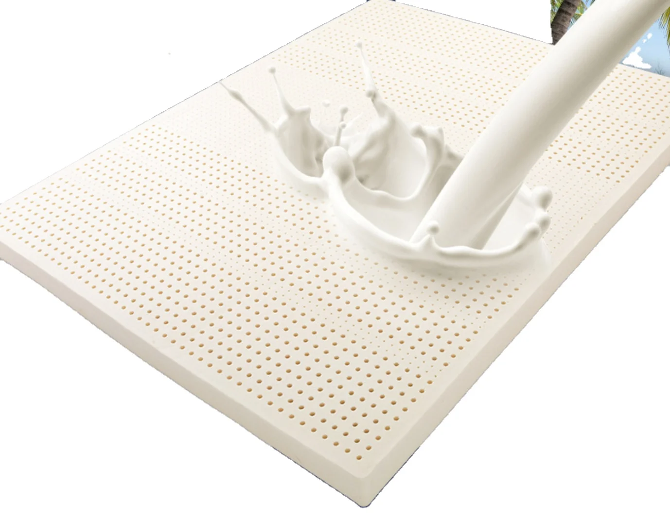 High Quality Pure Natural Latex Mattress Soft Topper with Removable Washable Cover Pressure Relief latex mattress