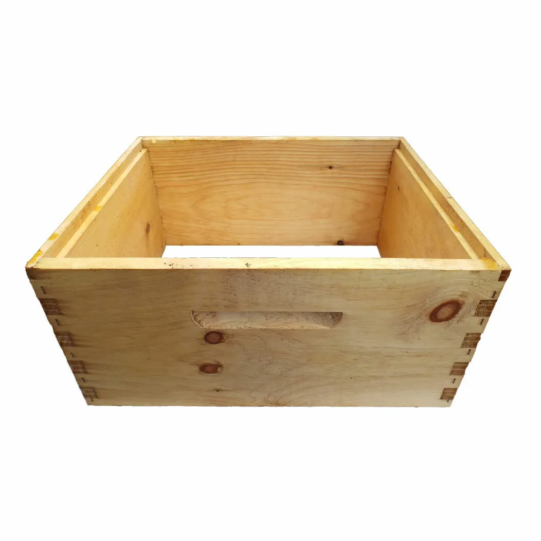 Factory Price High Quality  Unassembled 10 Frame Langstroth Beehive Deep  Super Body Box