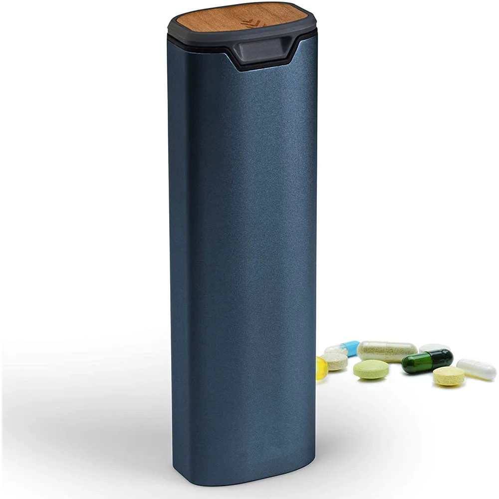 Pill storage cases aluminium food grade material pill box 7 days pill organizer
