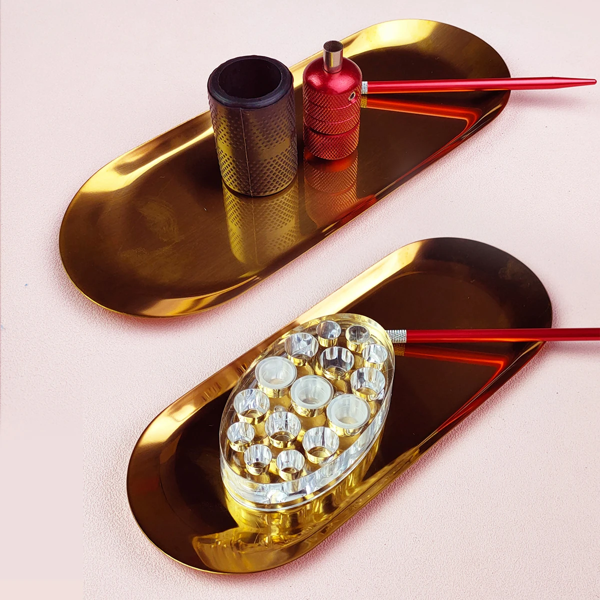 OEM Stainless Steel Metal Tray Oval Beauty Tattoo Tool Tray Accessories Other Body Art