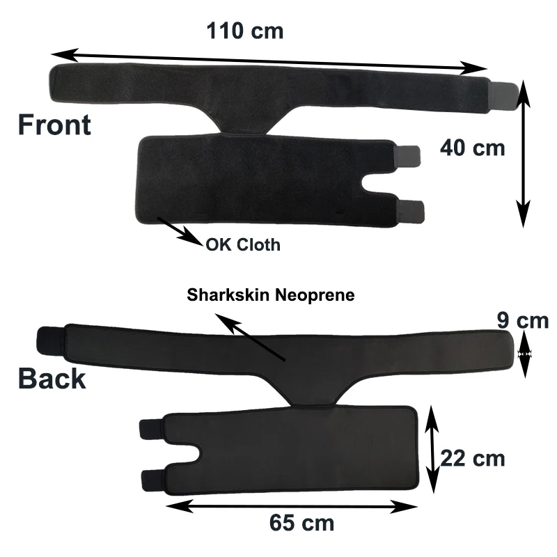 Neoprene Thigh Brace - Hamstring Quad Wrap - Adjustable Compression Sleeve Support for Groin Muscle, Sprains