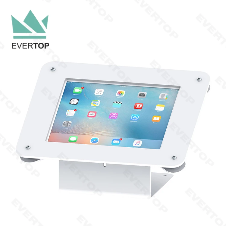 LST02-B Table POS Survey iPad Kiosk Enclosure Stand for Ipad air Pro 2020 Samsung Galaxy Tab A,Tab S2 Tablet Kiosk Display Stand