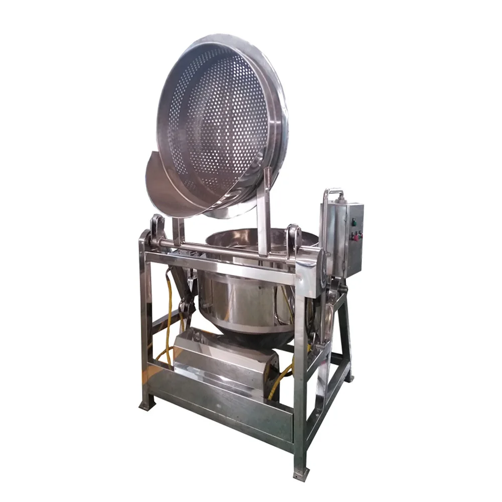Meat, fruit and vegetable Fried new variety of energy heating food machinery/basket type boiler/fish processing machine