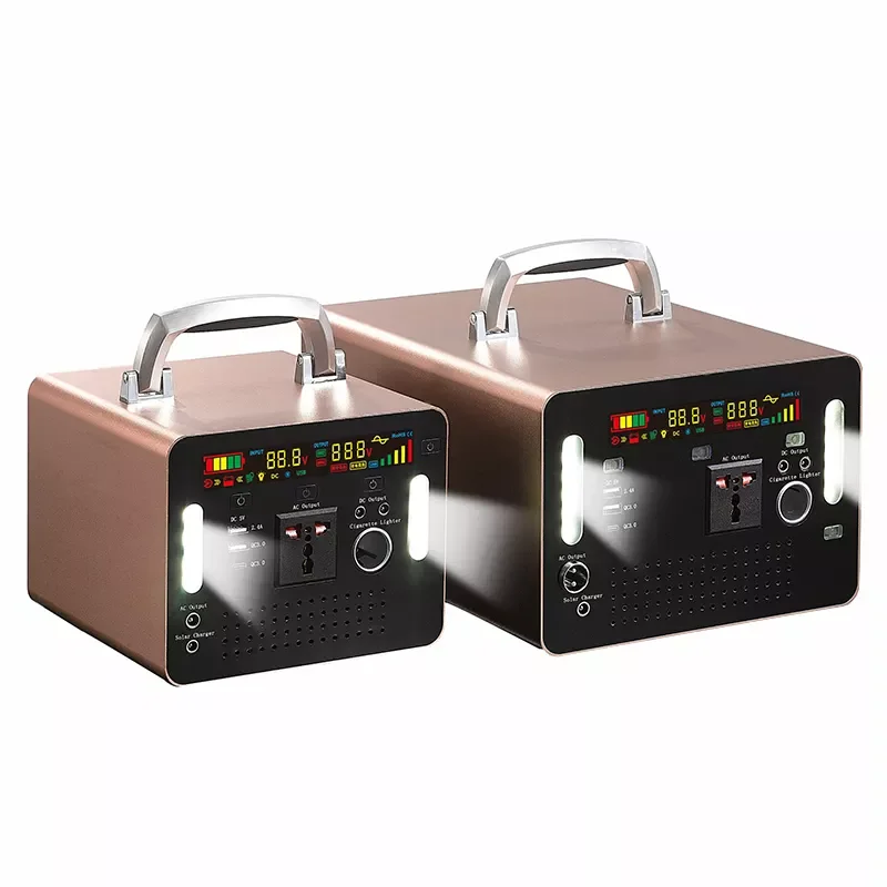 Fast charge portable solar generator 1000w AC DC output portable solar panel generator