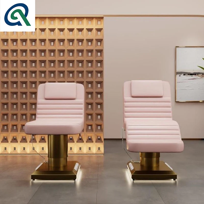 Qunpeng hot selling and new facial bed massage table lash bed electrical 3 motors spa treatment bed