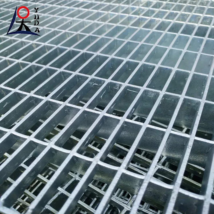 Stainless steel grating serrated road platform drainage grate heavy duty galvanized steel grating sheet