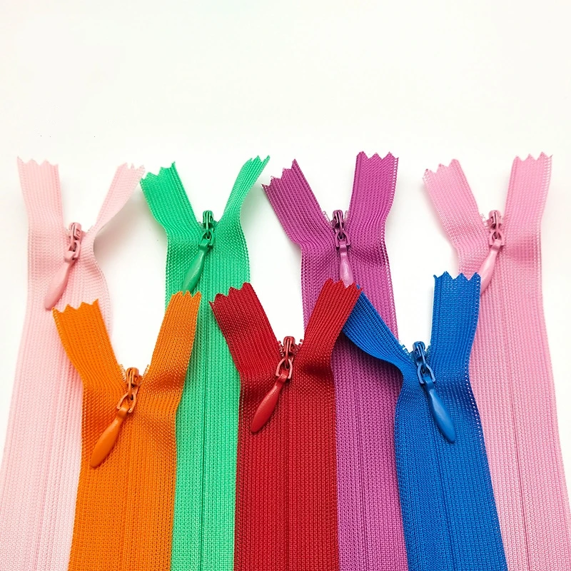 Factory Price Wholesale 3#  Close-End Lace Tape  Invisible Zipper For Dress