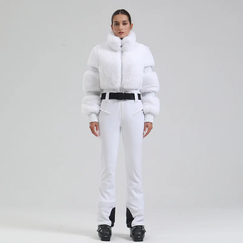 Best Quality Fashionable Design Windproof and Warm Snow Resistant Ski Onesie Designer Snow Outfit Ski Wear For Women