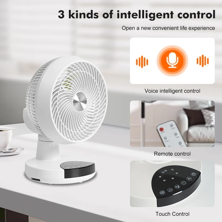 New Product Home Office Remote Control Desktop Fan With Timer 26W Copper Brushless DC Motor Table Fan