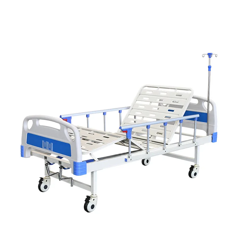 High quality Factory wholesale manual two function medical nursing bed 2 crank hospital bed