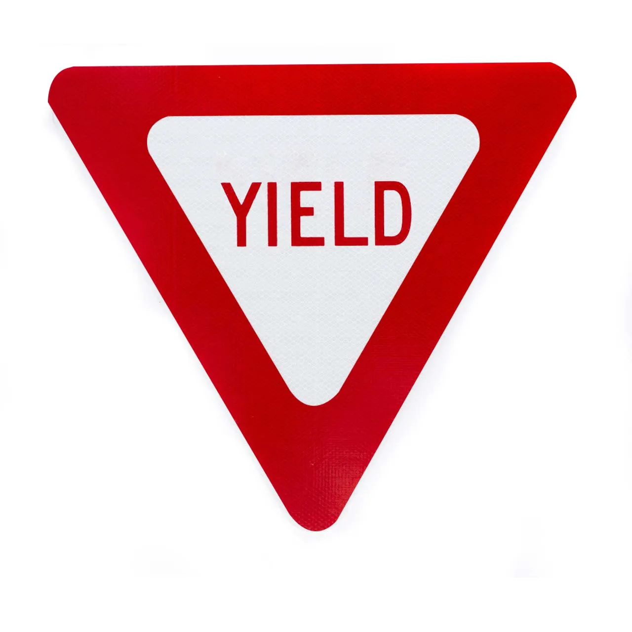 Custom Aluminum Yield Sign Prismatic Sheeting UV Protected anticorrosive aluminum sign reflective yield aluminum sign