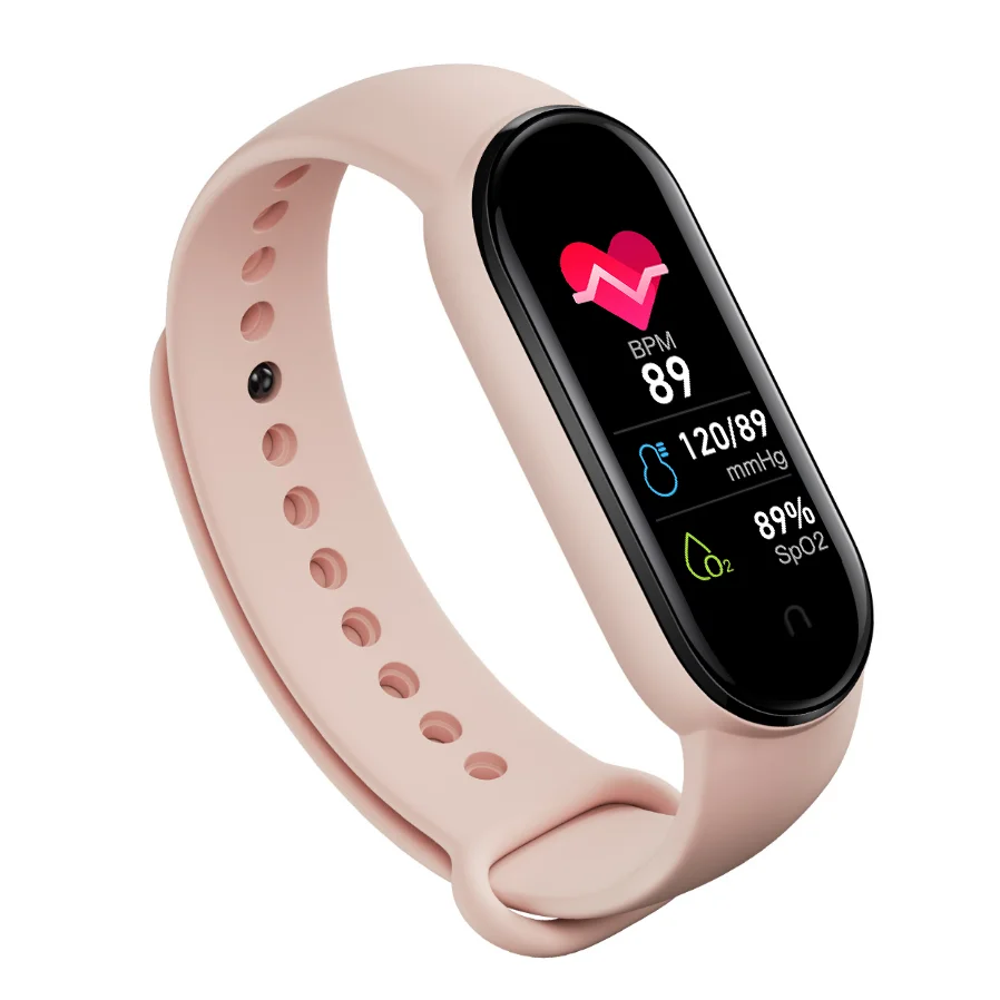 New Arrival M4 M5 M6 Android IOS Smart Bracelet Band IP65 Waterproof Heart Rate Smart Wristband Watch M6 Fitness Smartband