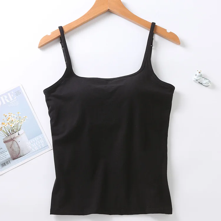 New Style Fashion Girl Top Crop Top Bra Long Vest Backless Camisole With Chest Pad Sexy Short Women Tank Tops for Party