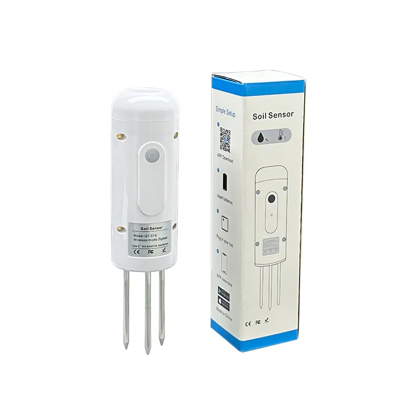 Soil Sensor Tuya Wireless Soil Temperature and Humidity Measuring Instrument with Intelligent Linkage Automatic Waterer Function