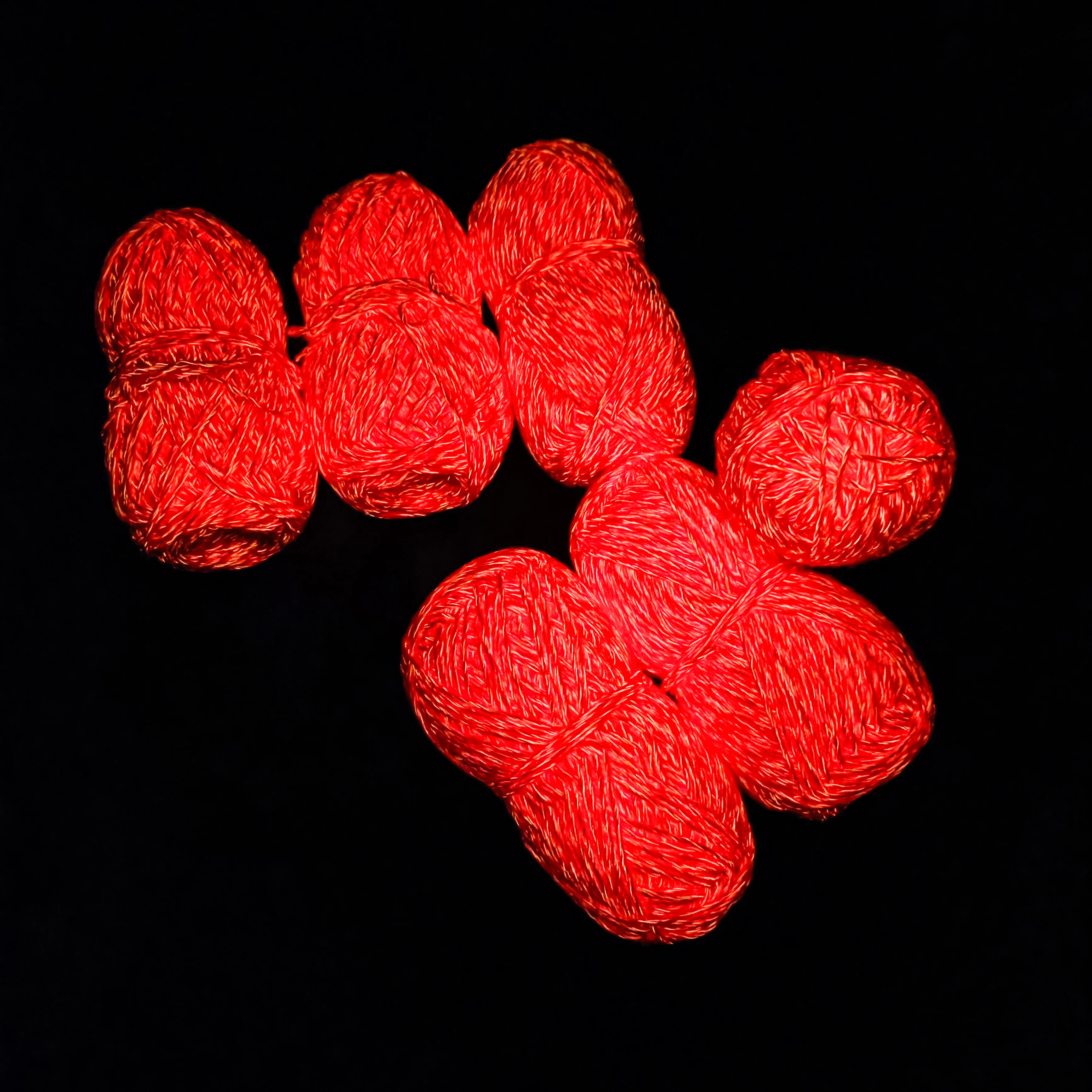Glow in the dark yarn red light luminous hand knitting yarn polyester milk cotton acrylic glow in the dark sparkle crochet yarn