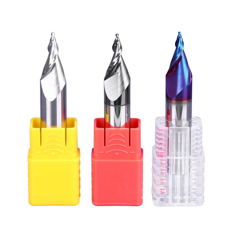 Factory Direct Special Plastic Carver 12,14,16mm shank 2 Flutes HRC55 Tungsten Carbide Endmill For Acrylic Resin