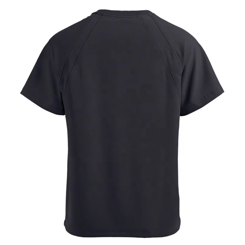 Мужской спортивный трикотажный топ с V-образным вырезом, рукавом реглан и разрезом сбоку