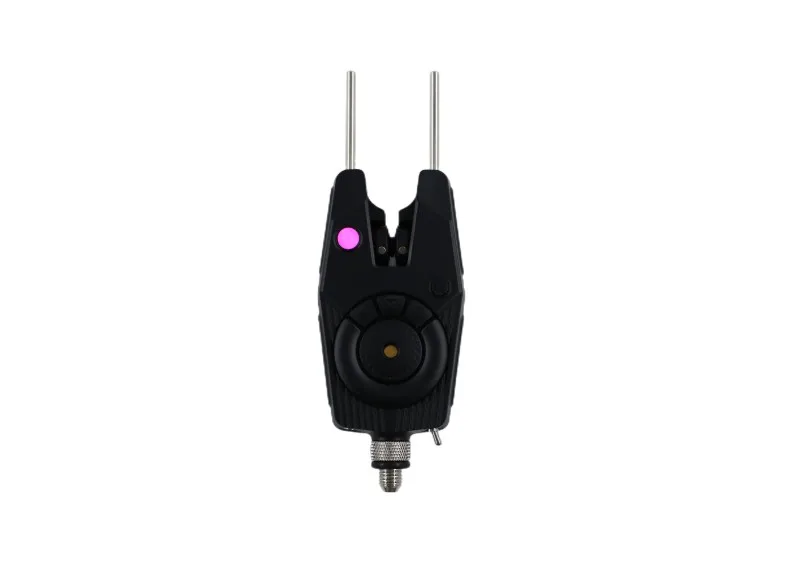 6 LED Indicators With Snag Ears Waterproof JZH-RF1688  Black Single Fishing Bite Alarm Can Pair With Receiver