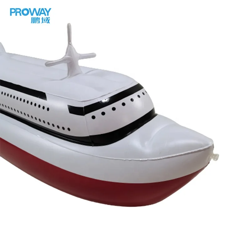 Promotional Newest High Quality OEM Customized PVC Inflatable Small Cruise Ship Model Tpys Inflatable Advertising