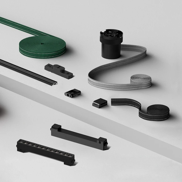 48V Led Flexible Magnetic Track Light Adjustable Flexible Belt Track Lights  Dimmable Led Flexible Belt Magnetic Track Light