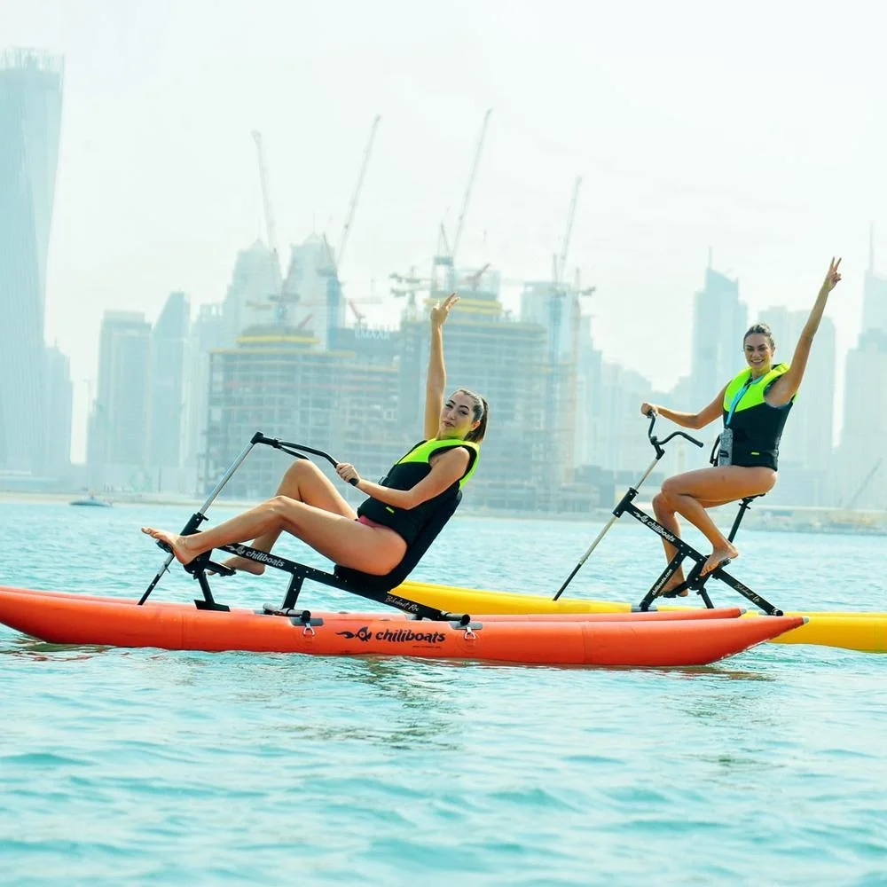 Распродажа уличное Развлекательное Оборудование для аквапарка складной и портативный водный велосипед продажи по низкой цене