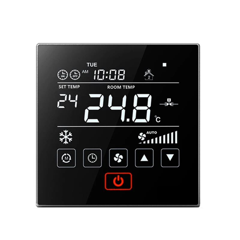 HVAC Systems and Parts modbus cold hotel fcu room thermostat with big digital LCD