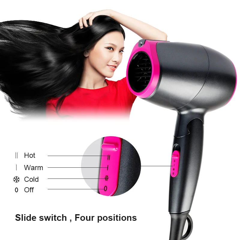 Professional Best Mini Light Weight Hot Rev Air Diffuser Shark Solar Powered Negative Ion Foldable One Step Hair Dryer