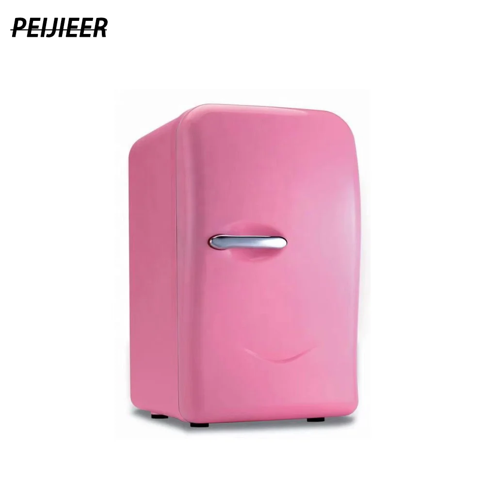 High quality 17L pink modern magnets mini fridge for car