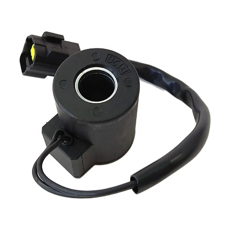 Hot Sale High Quality Excavator Electric Parts Solenoid Valve Coil with Plug 24V/12V for DX60