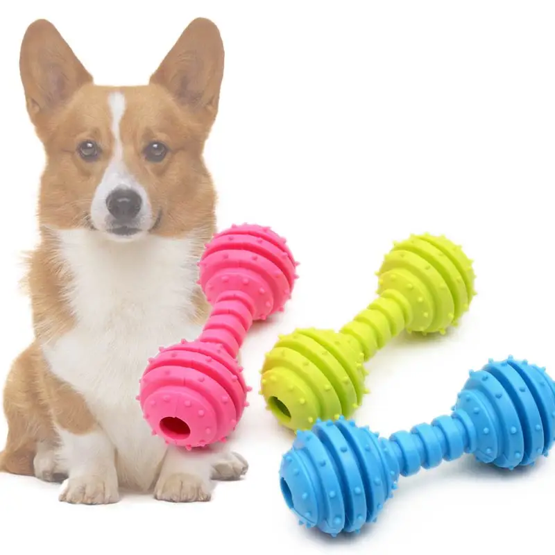 New Design Colorful Durable Portable TPR Dog Rope Toy Non-toxic Bite-resistant  Rugby Ball Dog Chew Toy