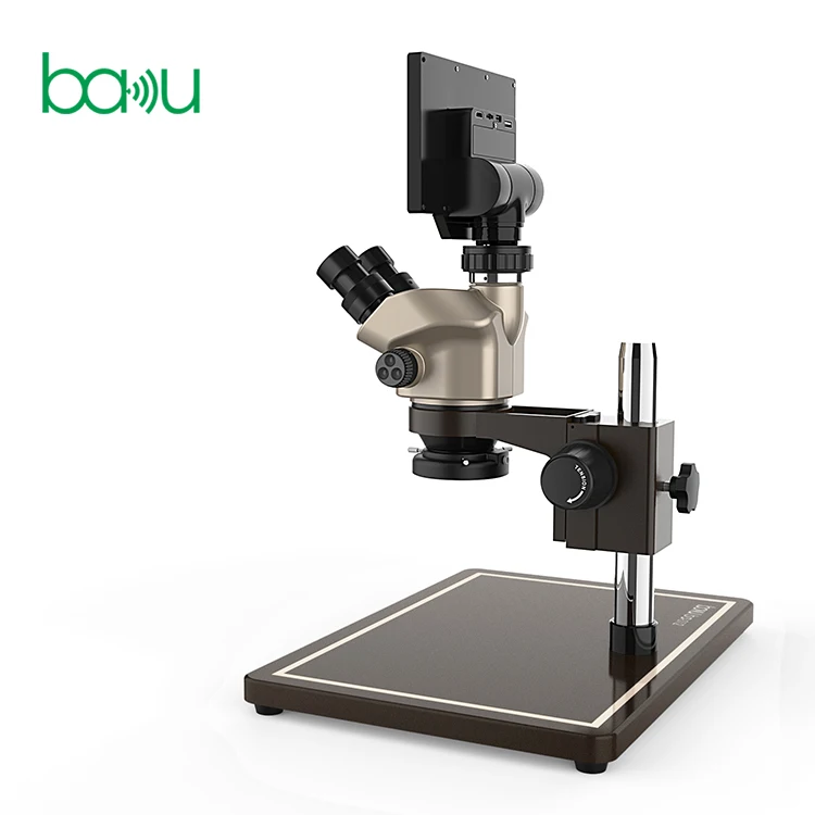 BAKU ba-012 electronic microscope for phone repair with lcd screen and HDMI digital microscope camera lcd digital microscope