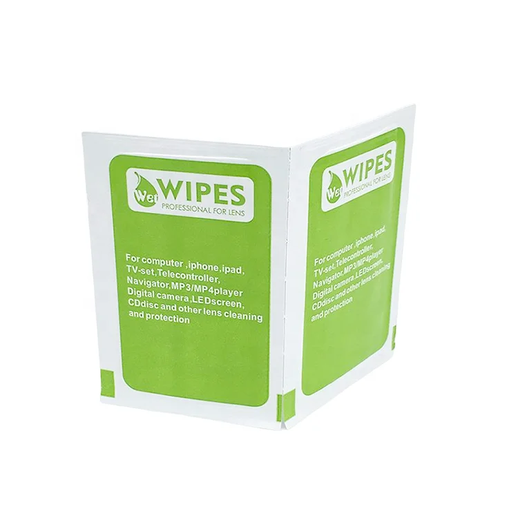 Oem Odm Non-alcoholic Electronic Optic Lens Cleaning Wipes Singe Screen Keyboard Mouse Wet Wipes