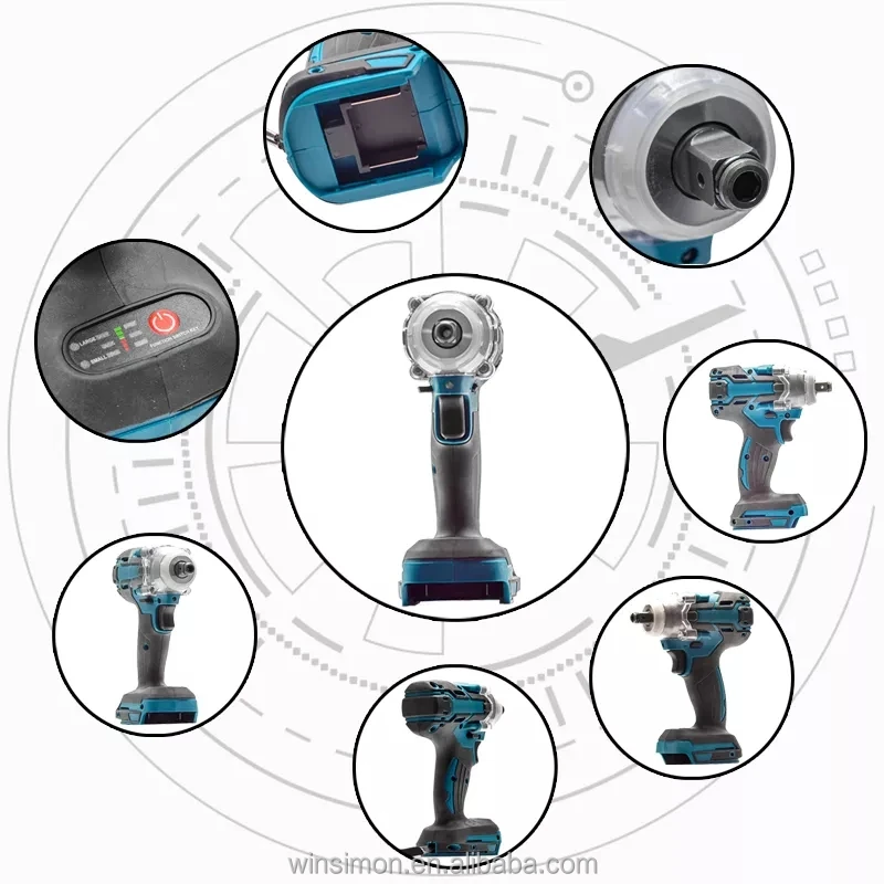 Well-received electric power tool cordless impact wrench battery impact wrench 16.8v 1/2 impact wrench high torque