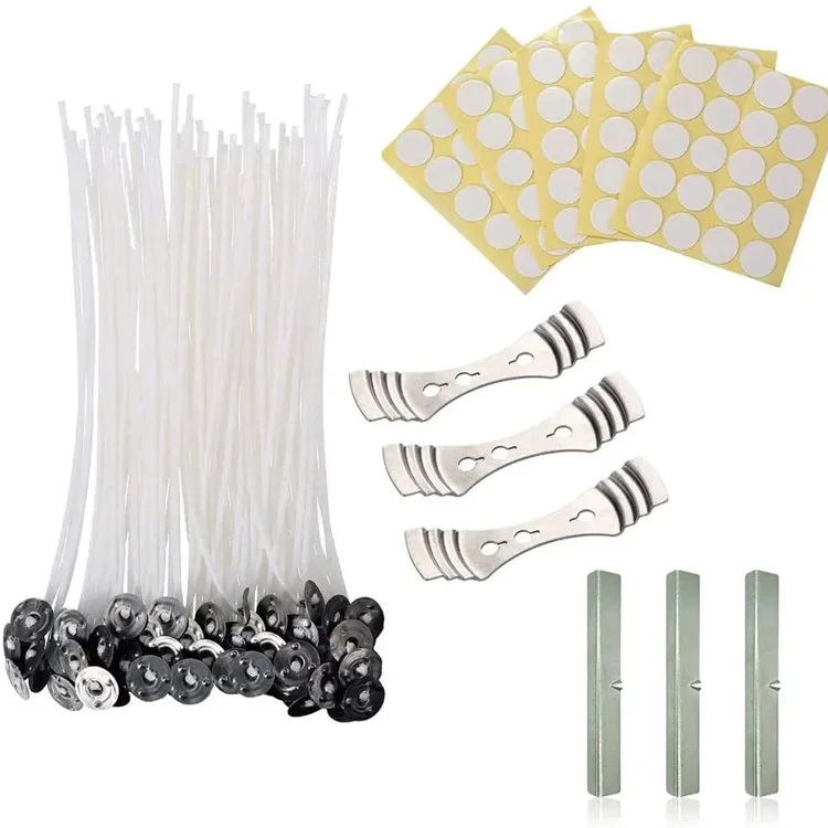 Custom Stable Soy Coated Paraffin Bee Wax Braided Cotton Candle Wick for Candle Making Base with Sustainer Core Tealight Votive