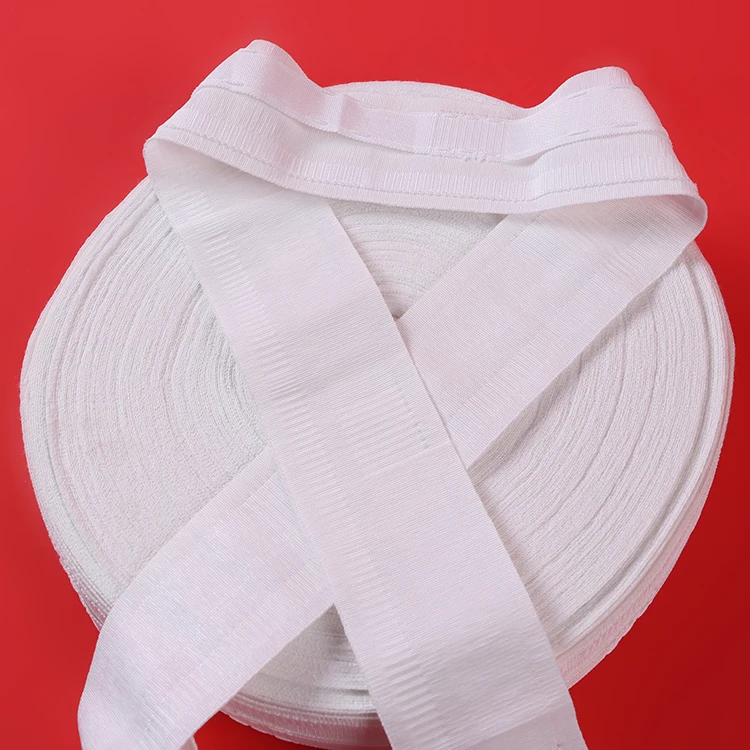 
2019 New design home decorative opaque belt malaysia white curtain heading tape 