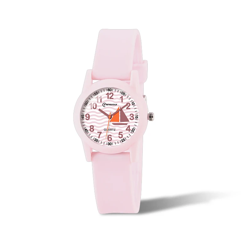 Manufacture New design Colorful Strap Cartoon Waterpoof Quartz Watches For Kids