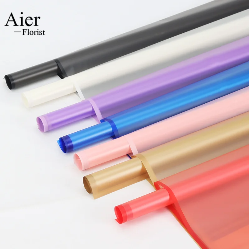 Aierflorist Hotselling 58*58cm Black Border Waterproof korean  floral flower Wrapping Paper For flowers
