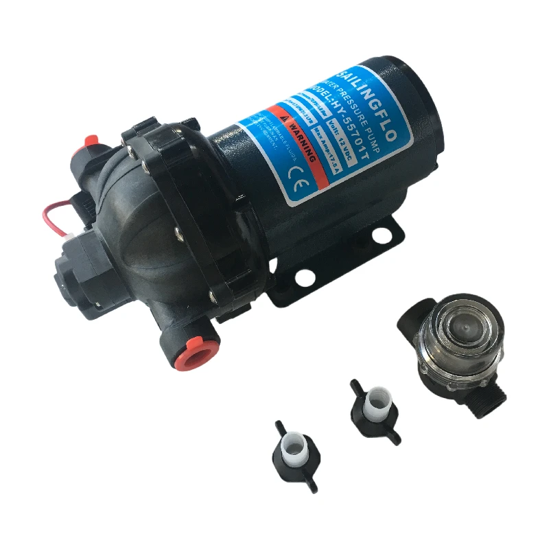 12v DC 20LPM высокая очистка потока для отдыха лодки рыбные коробки якорные цепи и динги промывочные насосы набор насосов