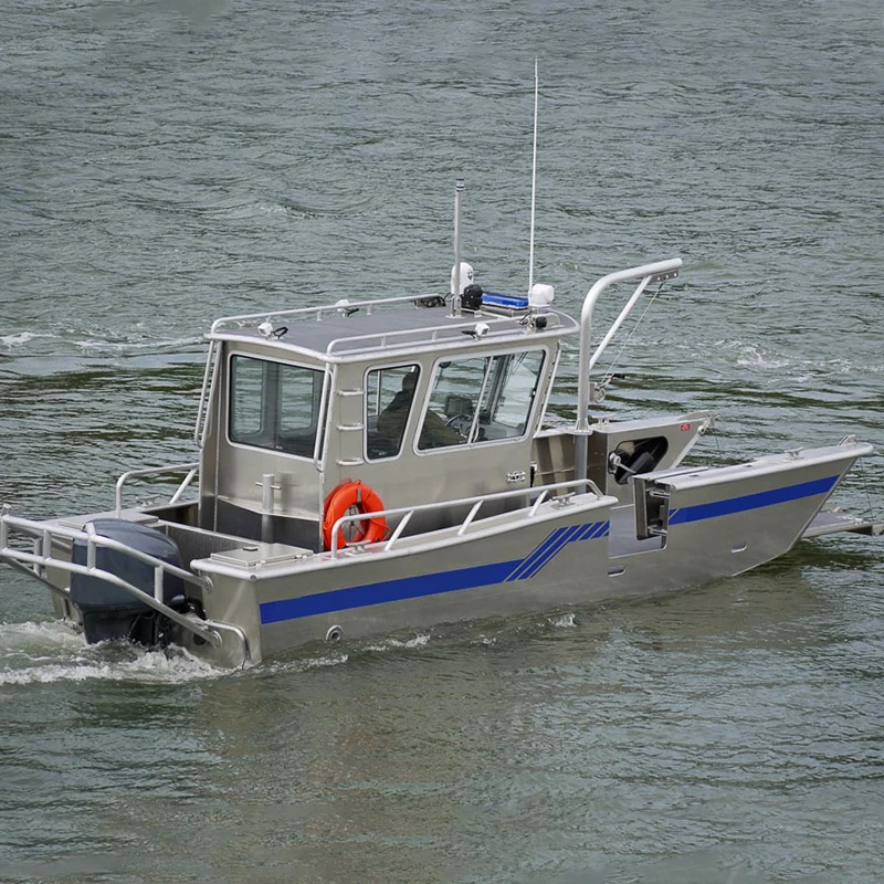 2022 Ecocmapor 23ft cabin  working aluminum barge price stock landing craft for sale