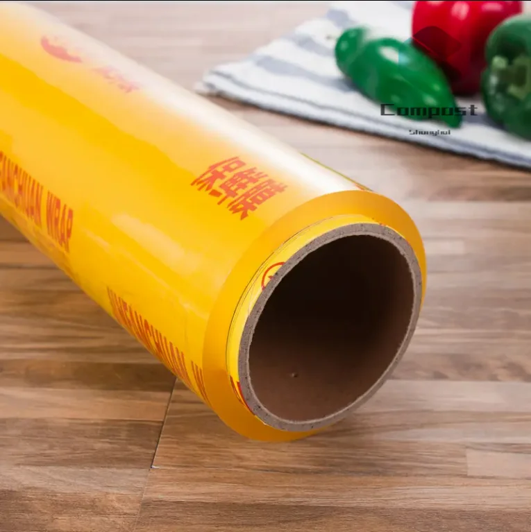 Factory high quality cling film food grade PVC jumbo roll cling film wholesale Plastic wrap for Household Food Supermarket