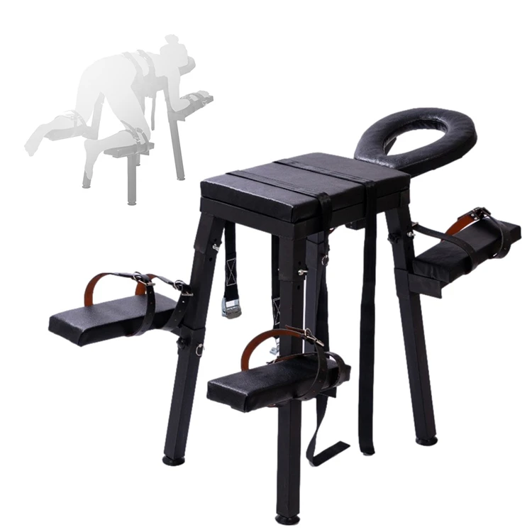 Kneeling Sex Kit Furniture Sexul Position Erotic Games Sm Bondage Set Women Handcuffs Ankle Cuff Sex Chair For Making Love