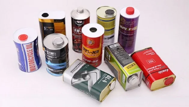 Empty 1L Metal Tin Cans Packaging for Coolant Engine Oil Motor Oil